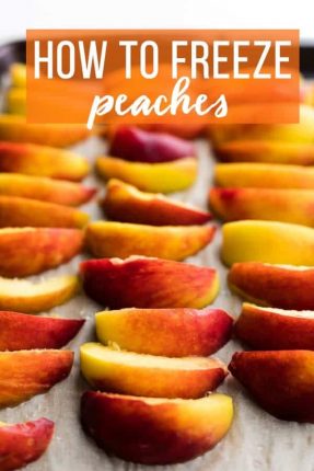 How to freeze peaches