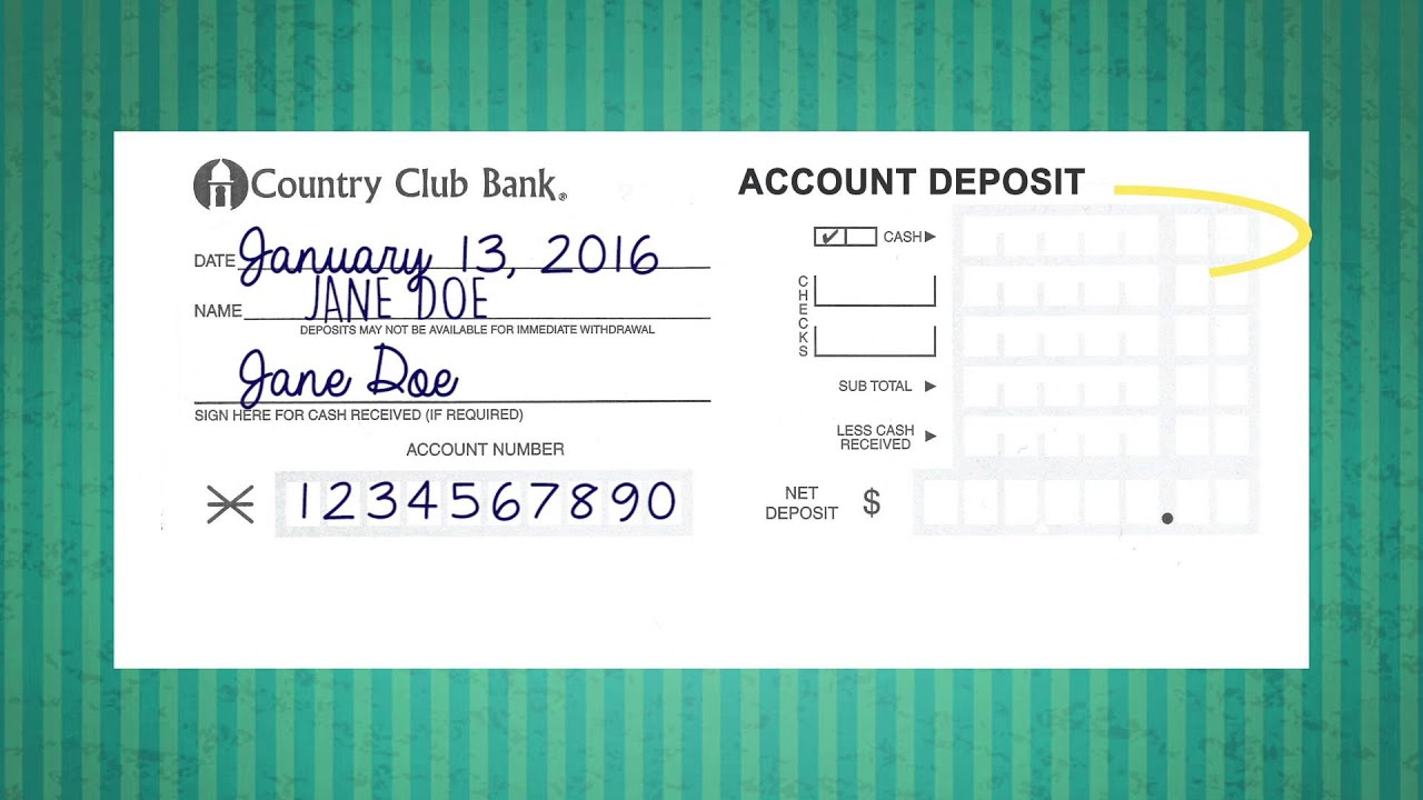 How to deposit a check